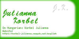 julianna korbel business card